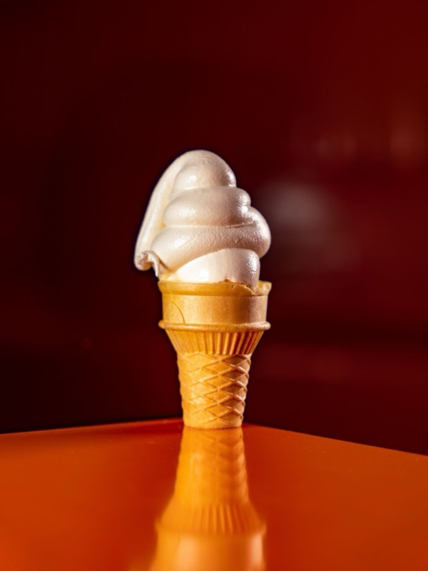 Softy swirl in a waffle cone